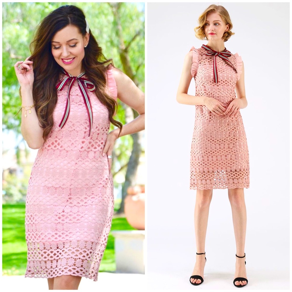 Chicwish Always a Good Time Crochet Sleeveless Dress S NWT